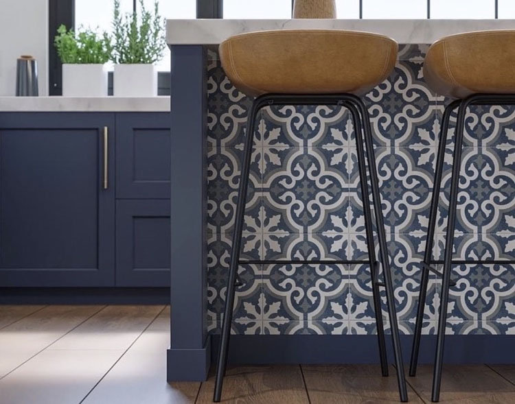 eclectic collection of unique geometric patterns on glazed porcelain